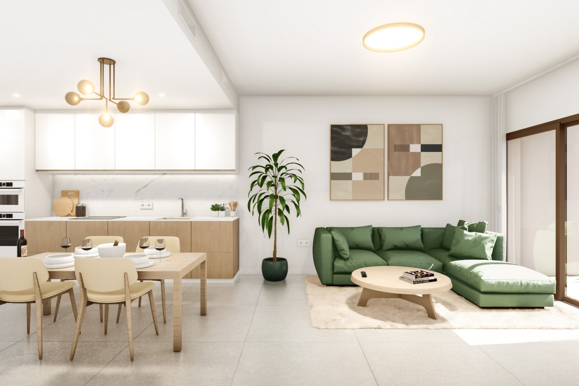 Ground Floor Apartment with Garden & Pool View